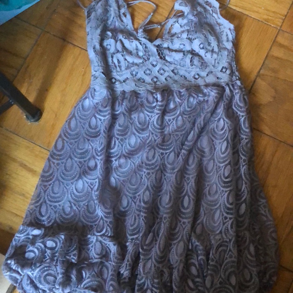Free people purple mini dress